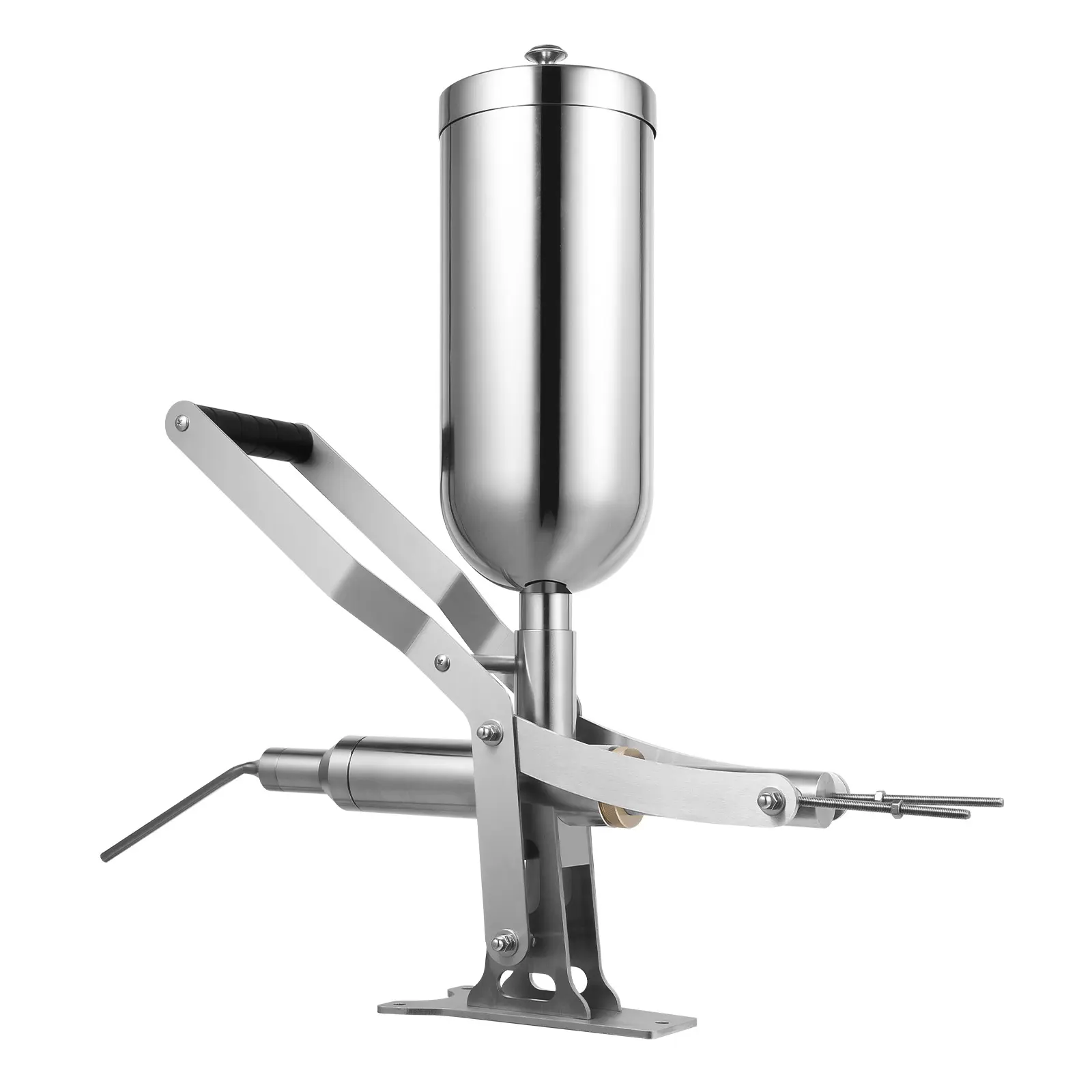 Manual Donut & Pastry Filler 5L 304 Stainless Steel 4 Nozzles for Cream Jam Custard Cake Filling