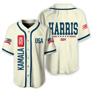 Madam President Kamala Harris Baseball Jersey, Kalama Republican Fight Jersey, Presidental Shirt, Election 2024 Shirt, Hot Summer Jersey