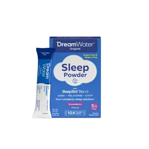 Dream Water Snoozeberry Sleep Powder – Nighttime Relaxation Drink, Melatonin, GABA & 5-HTP –   Rest Better, Wake Refreshed – Calm Sleep , Support Supplement, Sugar-Free (10 Pack)