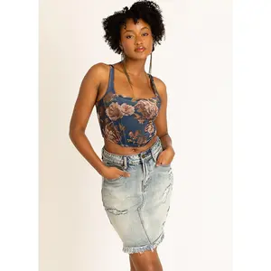 Journee Top in Navy Floral