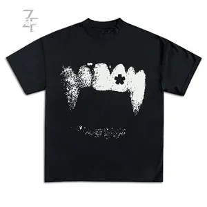 Vamp Teeth T-Shirt Opium Y2k Merch Tee Playbois S Carti Ken Carson Graphic Tee Rap Opium T-Shirt Special Dark Edition Unisex Graphic Cotton Tees