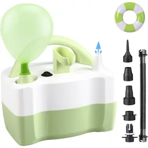 Electric Balloon Pump, 4-in-1 Balloon Inflator with Auto Deflate Function, Portable Air Filler Machine for All Latex & Foil Balloons, Fast Inflation & Quick Deflation for Party Decoration
