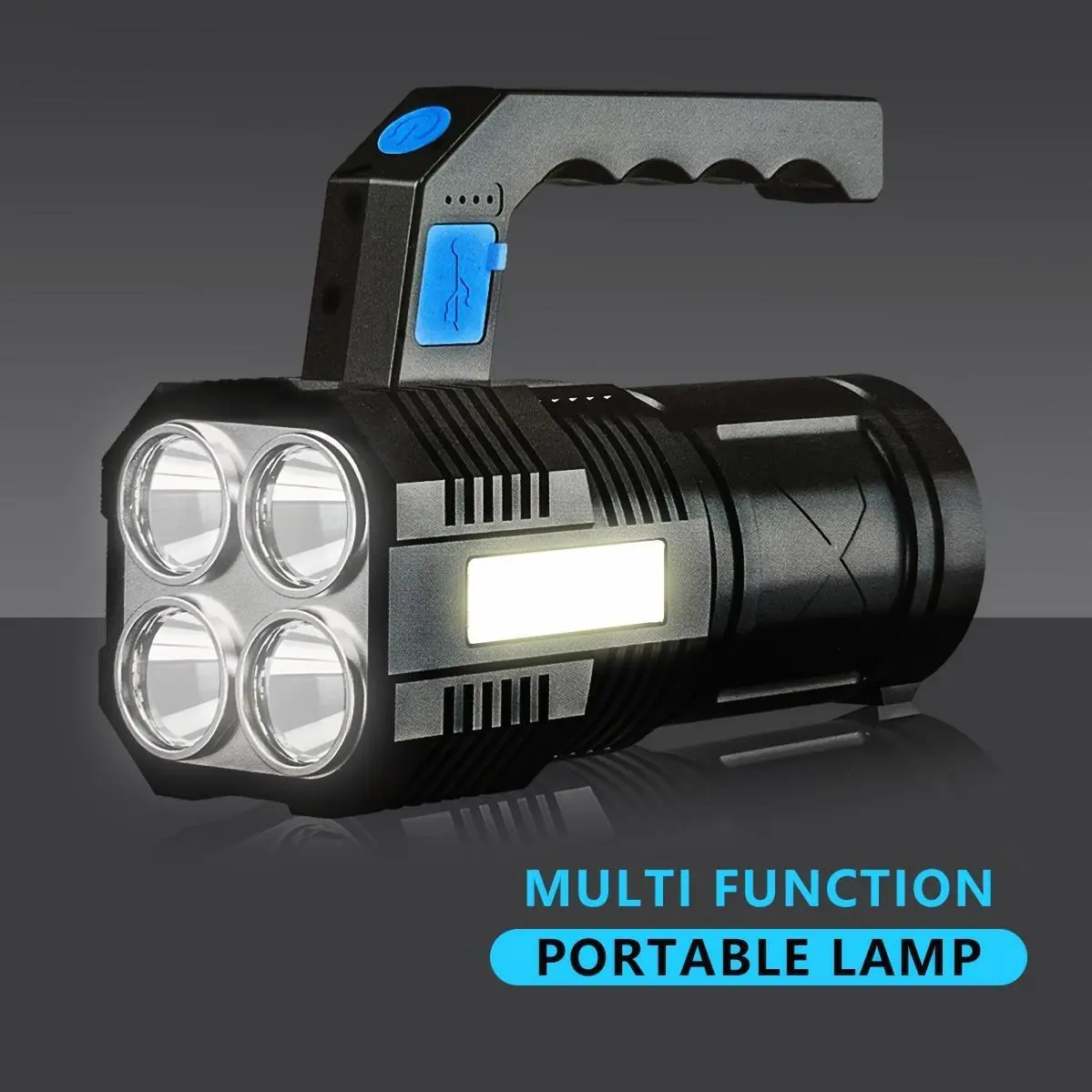 Multifunctional Rechargeable Flashlight with Exquisite Box, Strong Light Explosion And Telescopic Zoom, Outdoor Ultra Long Endurance, COB Work Light, Magnetic Repair Light, Multifunctional Sidelight, for Home, Camping, Repairs And Emergencies
