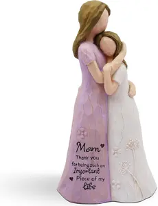 Birthday Gifts for Mom - Christmas Day Gifts for Mom from Daughter - Mother Gifts,  for Moms, Mother of The Bride Gifts, Sculpted Hand-Painted Figure Purple