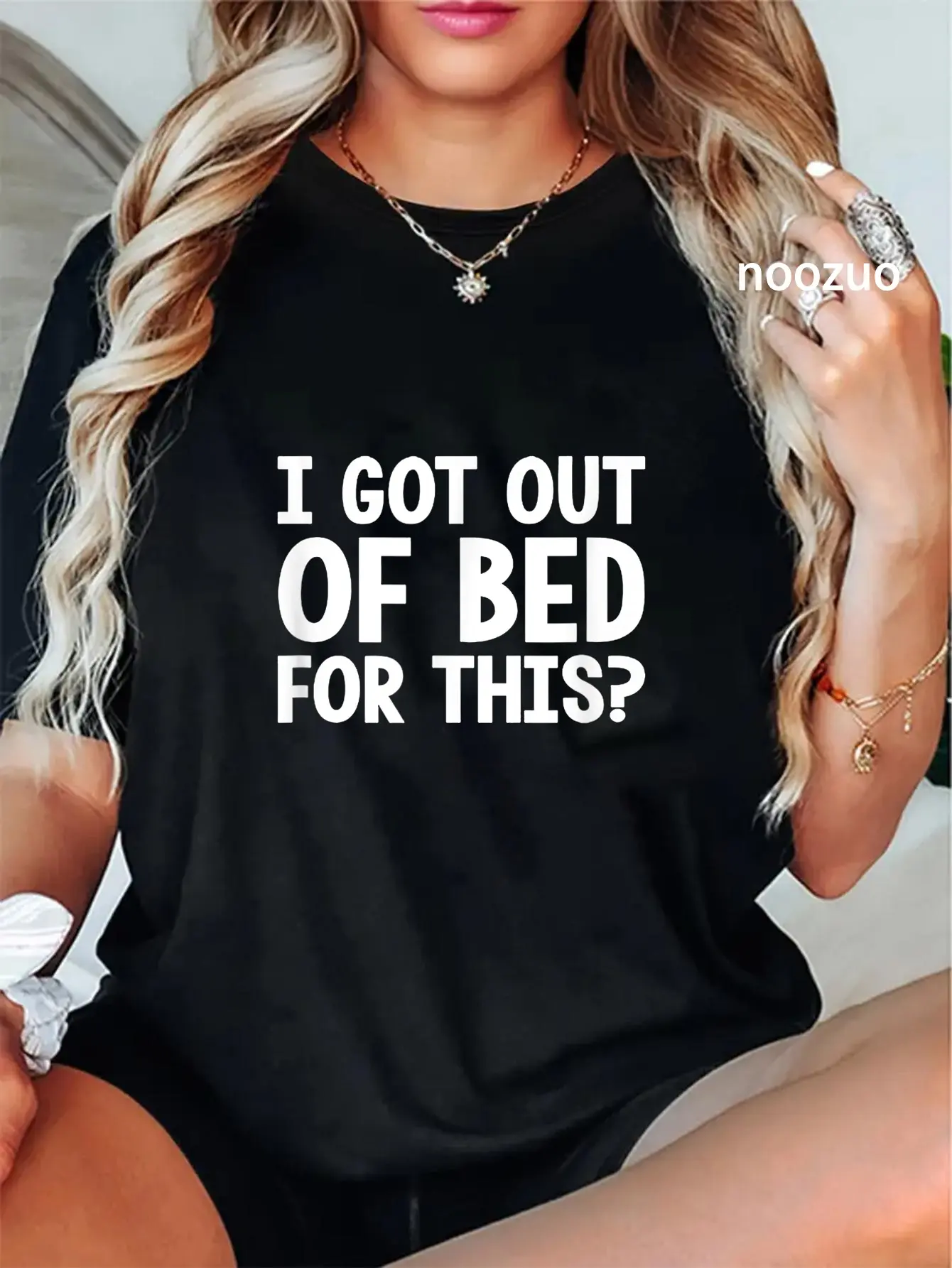 100% Cotton I GOT OUT OF BED FOR THIS ? T-Shirt