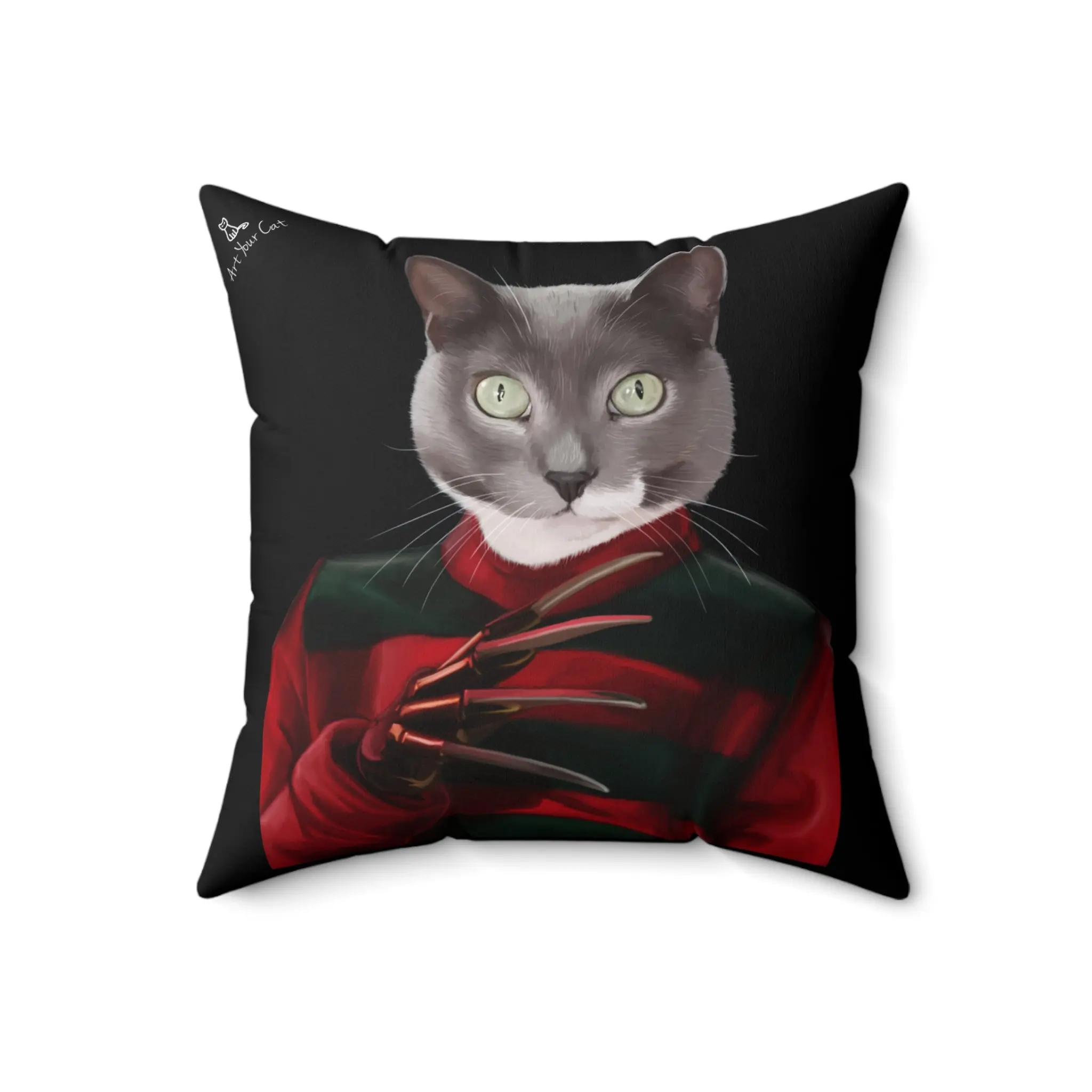 Custom Cat Throw Pillow - The Krueger
