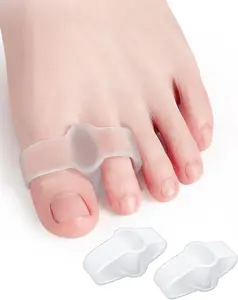 10 Pack Bunion Toe Corrector, Gel Toe Separators Big Toe Spacers with 2 Loops for Women Big Toe, Bunion Pain Relief, Overlapping Toe, Hammer Toe (Clear)