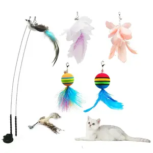 Suction Cup Teasing Stick Suit Cats Accessories f Sustainable Cat Toys Interactive for Indoor