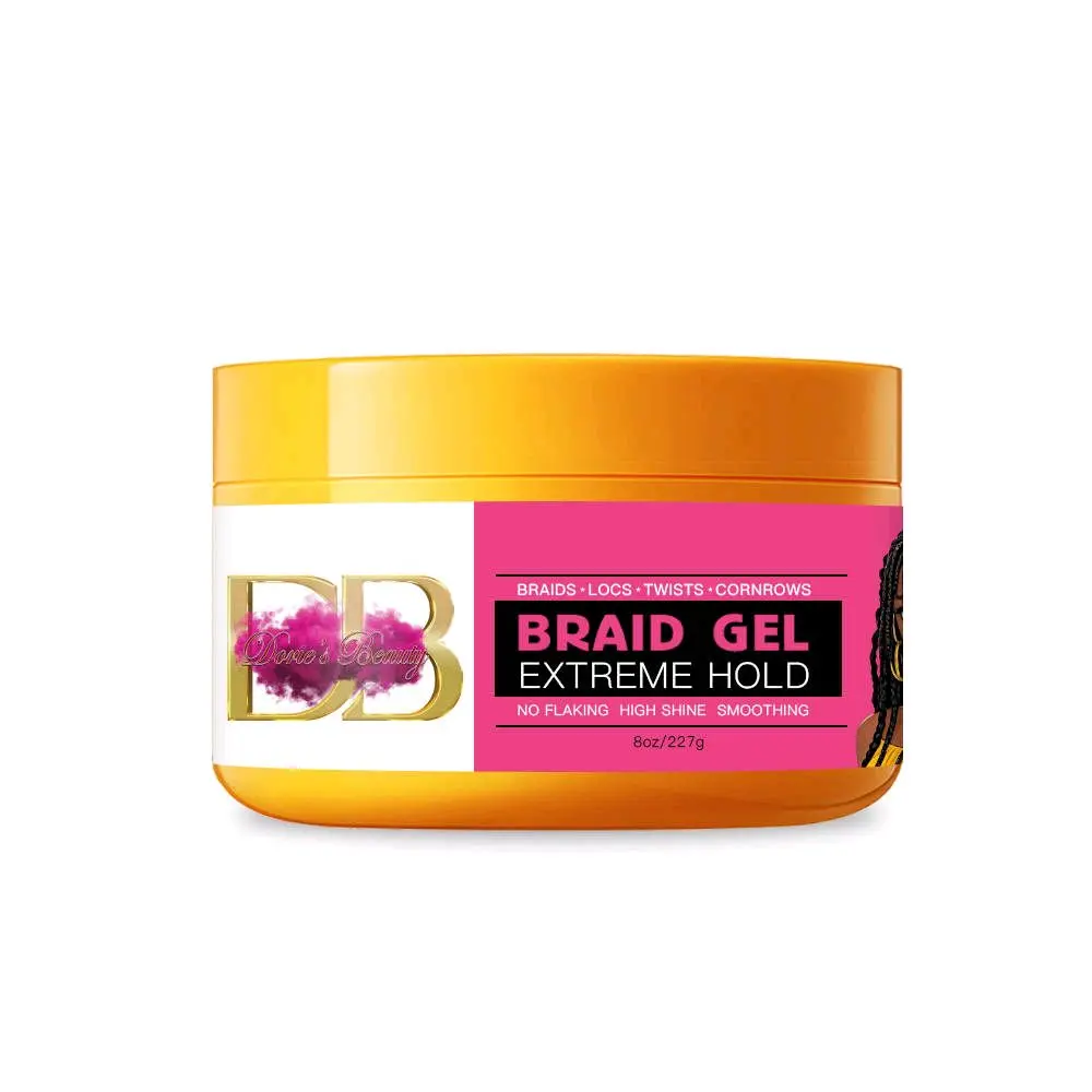 Dorie's Beauty Extreme Hold Braid Gel 8oz -4oz - Pro Styling Wax for Braids,  Locs & Cornrows/ High Shine, No Flaking, Smoothing Pomade.