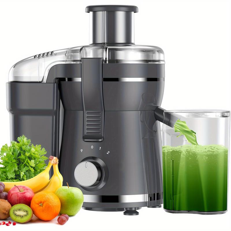 500W Powerful Centrifugal Juicer Machine - Wide Mouth Feed Chute For Easy Fruit And Vegetable Extraction, Easy Cleaning, Stainless Steel, BPA-Free, Dishwasher Safe, Space-Saving Design, Perfect For Healthy Living And Delicious Juice Recipes