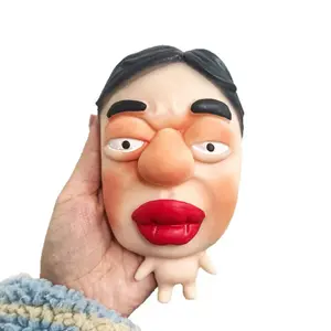 Slow Rebound Character Mask Squishies Toys, Fidgets Squishies, Smushers Face Squishy, Stress Relief Novelty Gadgets for Kids