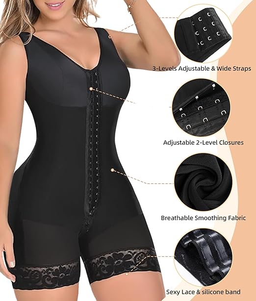 Fajas Colombianas Shapewear for Women Tummy Control Full Shapewear Butt Lifter with Zipper Crotch Fajas Colombianas Shapewear for Women Tummy Control Full Shapewear Butt Lifter with Zipper Crotch