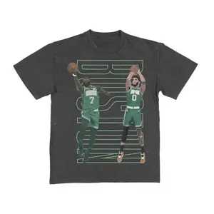 Celtics Basketball T-Shirt, Retro Jayson Tatum & Jaylen Brown Duo Graphic Tee, Unisex Fit for NBA Fans, Great Gift for Boston Celtics Pride