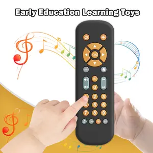 Baby Remote Control Fun Play Learning Electronic Toy, Infant Language Simulation Remote Toy with Sound and Light Effects, No Battery Included, Gifts