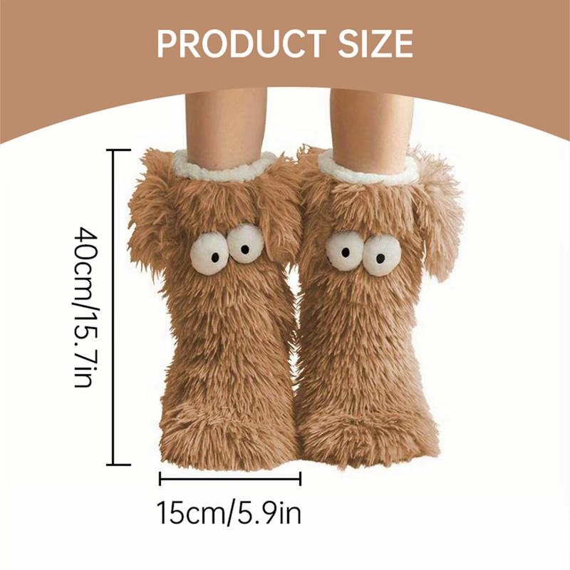 Women's Plush Slippers Socks Floor Socks Winter Home Indoor Thickened Fleece-Lined Anti-Slip Adult Women's Plush Snow Socks Shoe Covers Women's Plush Slippers Socks Floor Socks Winter Home Indoor Thickened Fleece-Lined Anti-Slip Adult Women's Plush Snow Socks Shoe Covers