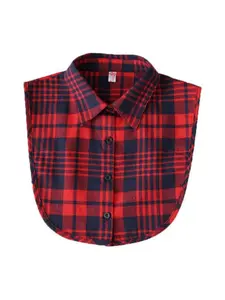Vintage Plaid Detachable Collar, Classic Navy Check Fake Collar, Perfect for Sweaters & Blouses, 2026 Fashion Essential