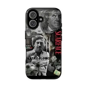C.D.N SCARFACE Tough Phone Case, Vintage Movie Phone Cover, Durable Phone Accessories Suitable for iPhone 17-11 Pro Max/Plus and Samsung Galaxy S23-25