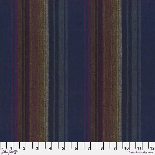 Fabric FreeSpirit Kaffe Fassett Midnight Exotic Stripe by the Quarter Yard WSGP004.MIDNIGHT