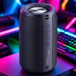 Waterproof Speaker ZEALOT IPX5, 10W Hi-Fi Sound & Deep Rich Bass, Lightweight & Portable, TF/USB/AUX Supported, Long Battery, Top Bluetooth-compatible Speaker for Home Office Travel.