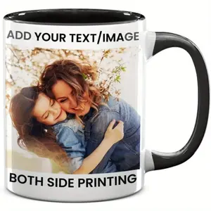 2026  One Custom Ceramic Mug Featuring a Photo And Text - Personalized with Your Name, Image, Or Message, Printed on Both Sides, Safe for Microwave Use, Perfect for Coffee, And Suitable for Home Or Office.Great Gift for Weddings And Birthdays