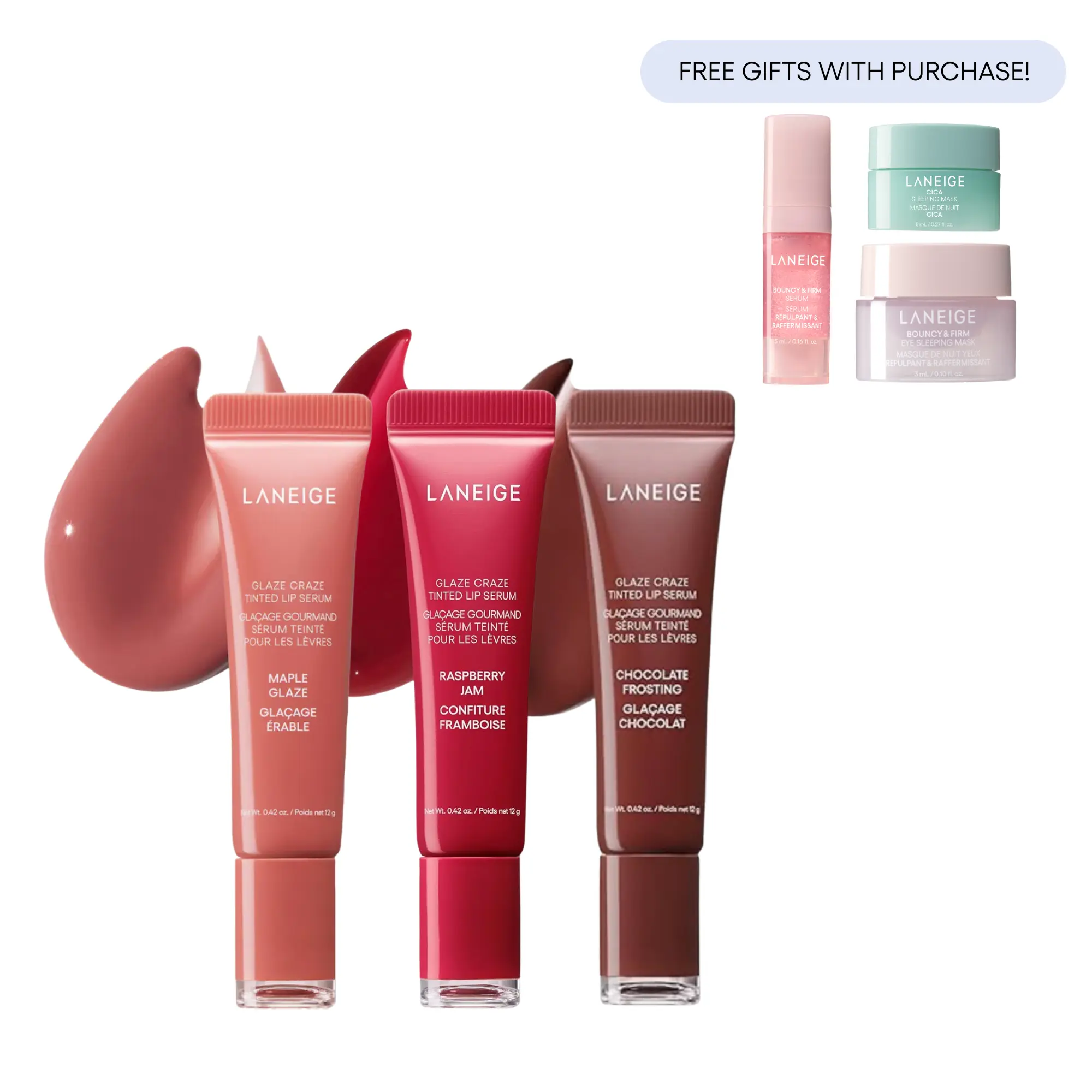 Maple Glaze, Raspberry Jam, Chocolate Frosting