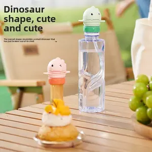 Langkes Universal Anti Choke Water Bottle Lid with Straw Leakproof Silicone Spout Cap for Kids Children Travel Sports Portable Drink Converter