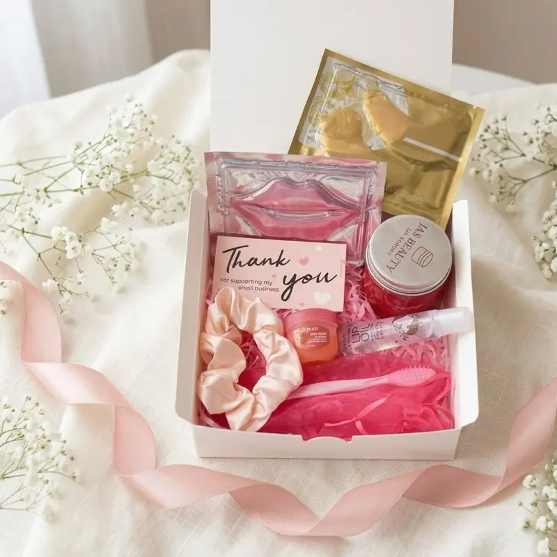 Lip Care Kit Gift Box for Hydrated, Glossy Lips - Set with Exfoliating Scrub, Mask & Natural Oils for Women, All Skin Types, Hydrated Look
