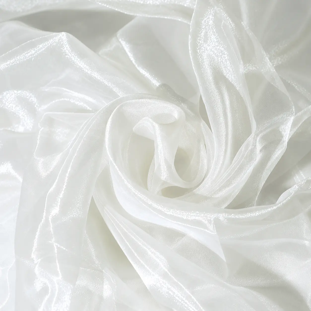 Sheer Organza Fabric, 5 Yards x 44–45 Inches – Wedding, Event & Craft Fabric - Ivory