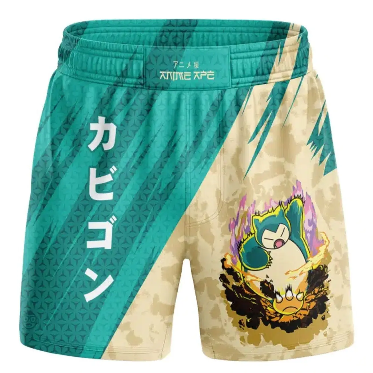 Snorlax Attack Pokemon BJJ MMA Fight Shorts