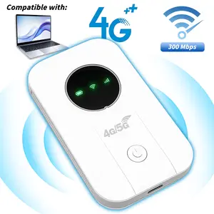 Mobile WiFi Router 4G LTE, Portable Pocket Hotspot with SIM Card Slot, 300Mbps Stable Speed Multi-Device Connection, Wireless Network Device for Camping Climbing Home Office