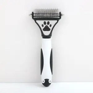 Double-Sided Pet Grooming Comb for Dogs and Cats - Detangling and Shedding Brush
