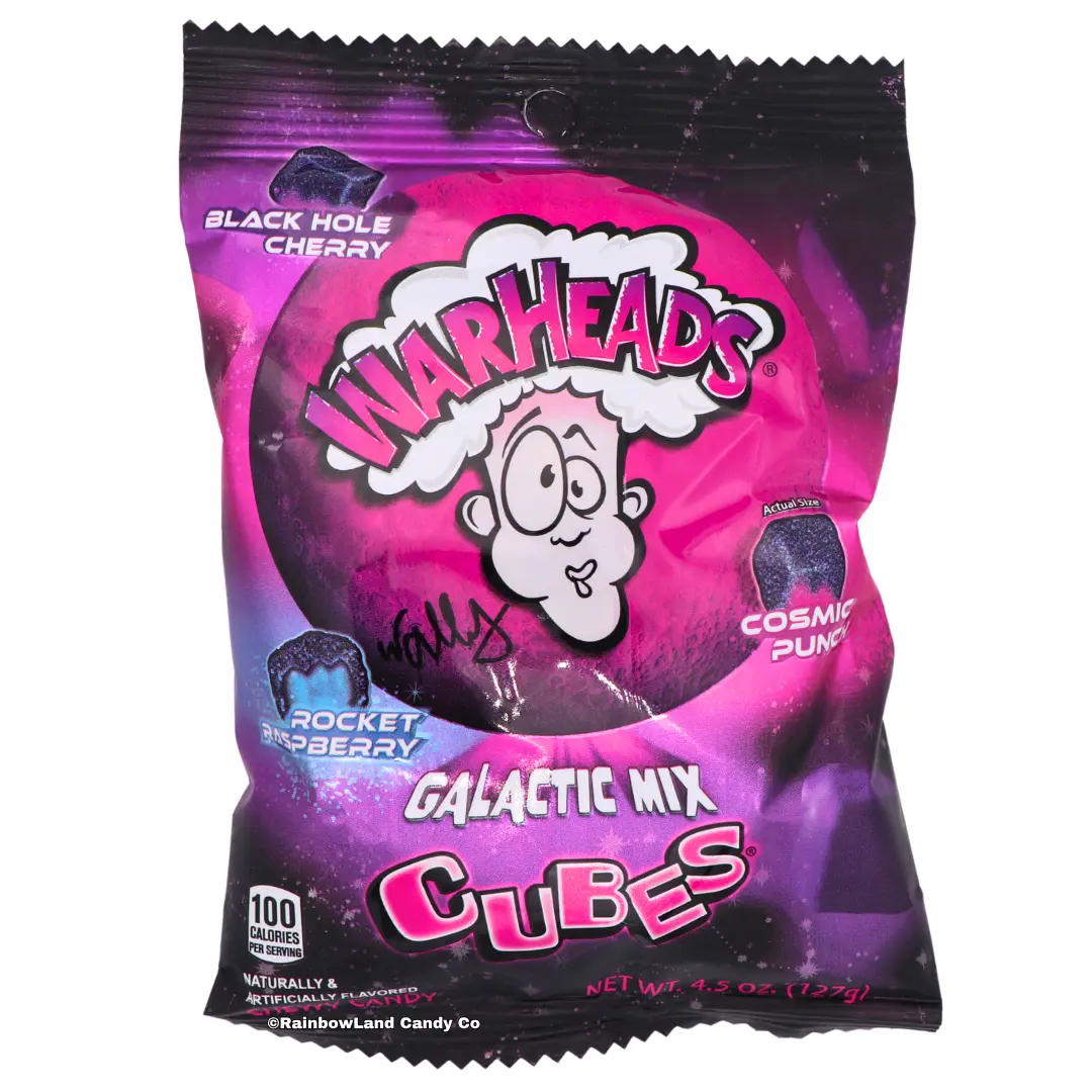 Warheads Galactic Mix Cubes Sour Candy | 3 Flavors in Each Bag | 4.5 oz
