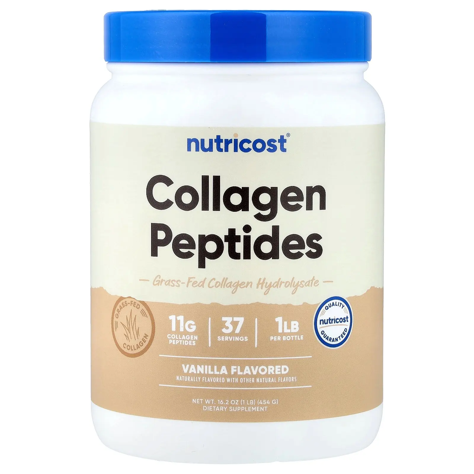Nutricost Collagen Peptides, Vanilla, 16.2 oz (454 g)