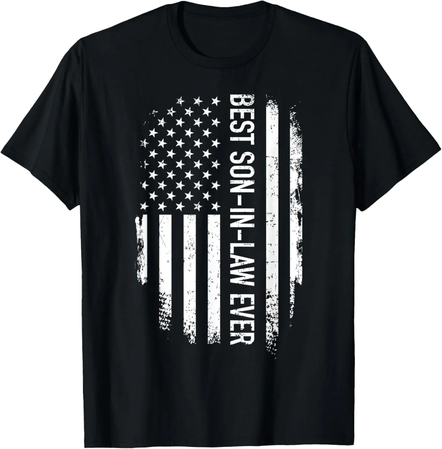 Best son-in-law ever US american vintage flag T-Shirt Pure Cotton Graphic Tees Menswear Top: Gifts for Men & Women