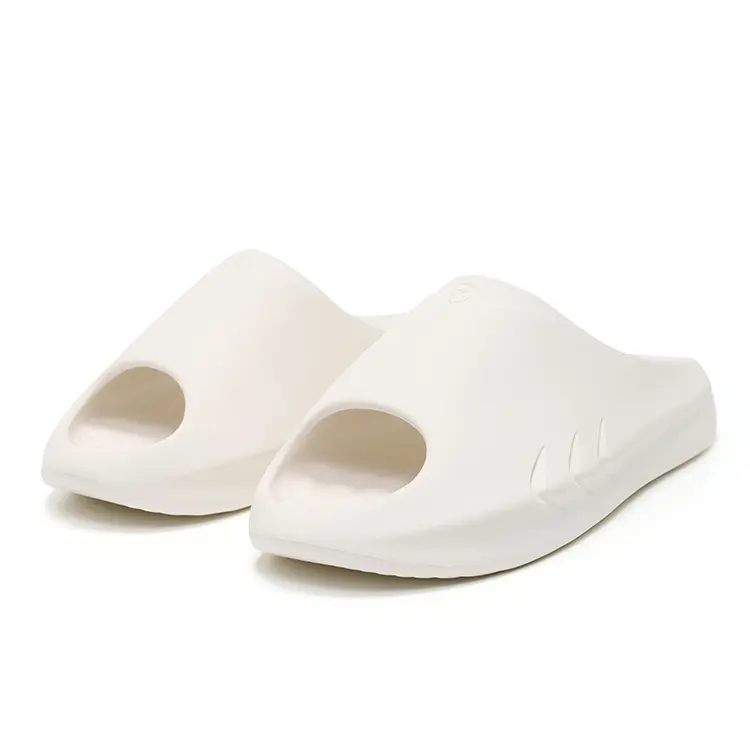 Rigorer Mini Shark Slides Mens Womens Cushion Comfortable EVA Sandals with TPU Support 'White' [Z324160202-1]