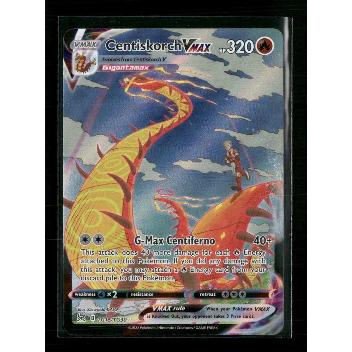 SWSH11: Lost Origin Trainer Gallery Centiskorch VMAX #TG15/TG30