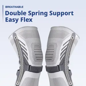 Unisex knee braces (1 pair) Sports knee braces for men and women, suitable for running, patellar joint warmth, cycling, fitness, skipping rope, badminton, adjustable knee braces