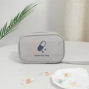 Medicine Storage Bag, Portable Travel Pill Bag, Emergency Kit Storage Organizer, Pill Organiser, Travel Bag, Durable Pouch, Summer Gifts, Travel Organization Pouch, Travel Home Organizer
