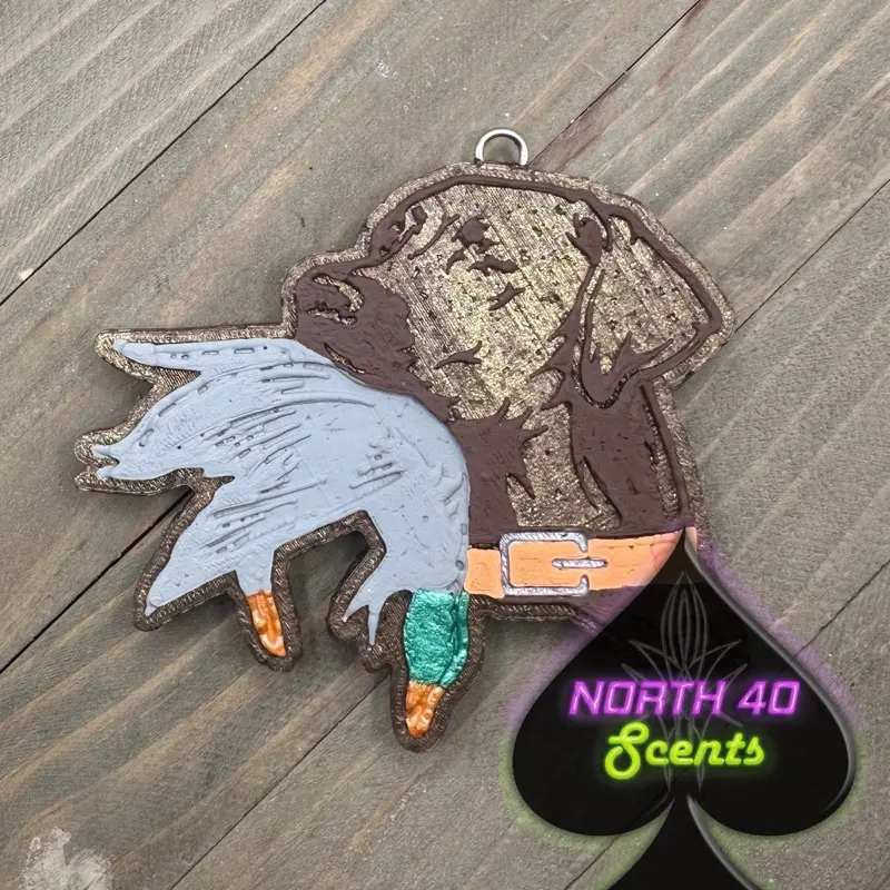North 40 Scents Lab Retriever with Duck Car Freshener -just right for hunting season for small spaces