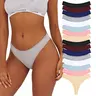 FINETOO 16-Pack Cotton Thongs for Women – Soft, Breathable, Low Rise Sexy Panties, Comfortable Ladies Underwear Sizes S–XL