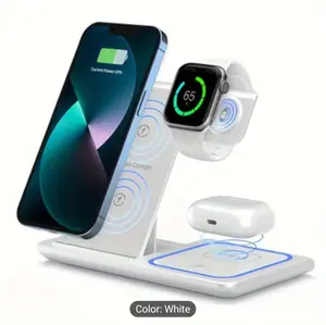Wireless Charger Desk Charger for Phone, Watch, and Earbuds. Charge everything at one time all in one place.