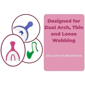 Bite Registration Tray: Perforated and rigid material (30-50/Box)