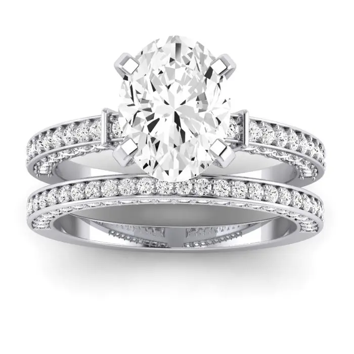 Daphne - Oval Moissanite Bridal Set