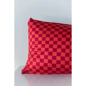 RED CHECKER | PILLOW CASE