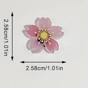 Blind Bags Luminous Sakura Cherry Blossom  charms Footwear Shoe Decor Comfort cute glow in the dark charms for those charm needed shoes collect all 6 colors