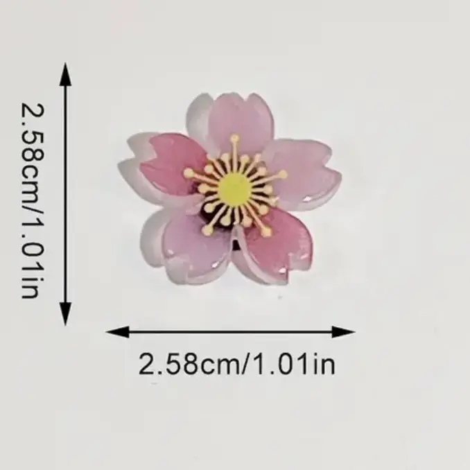 Blind Bags Luminous Sakura Cherry Blossom  charms Footwear Shoe Decor Comfort cute glow in the dark charms for those charm needed shoes collect all 6 colors