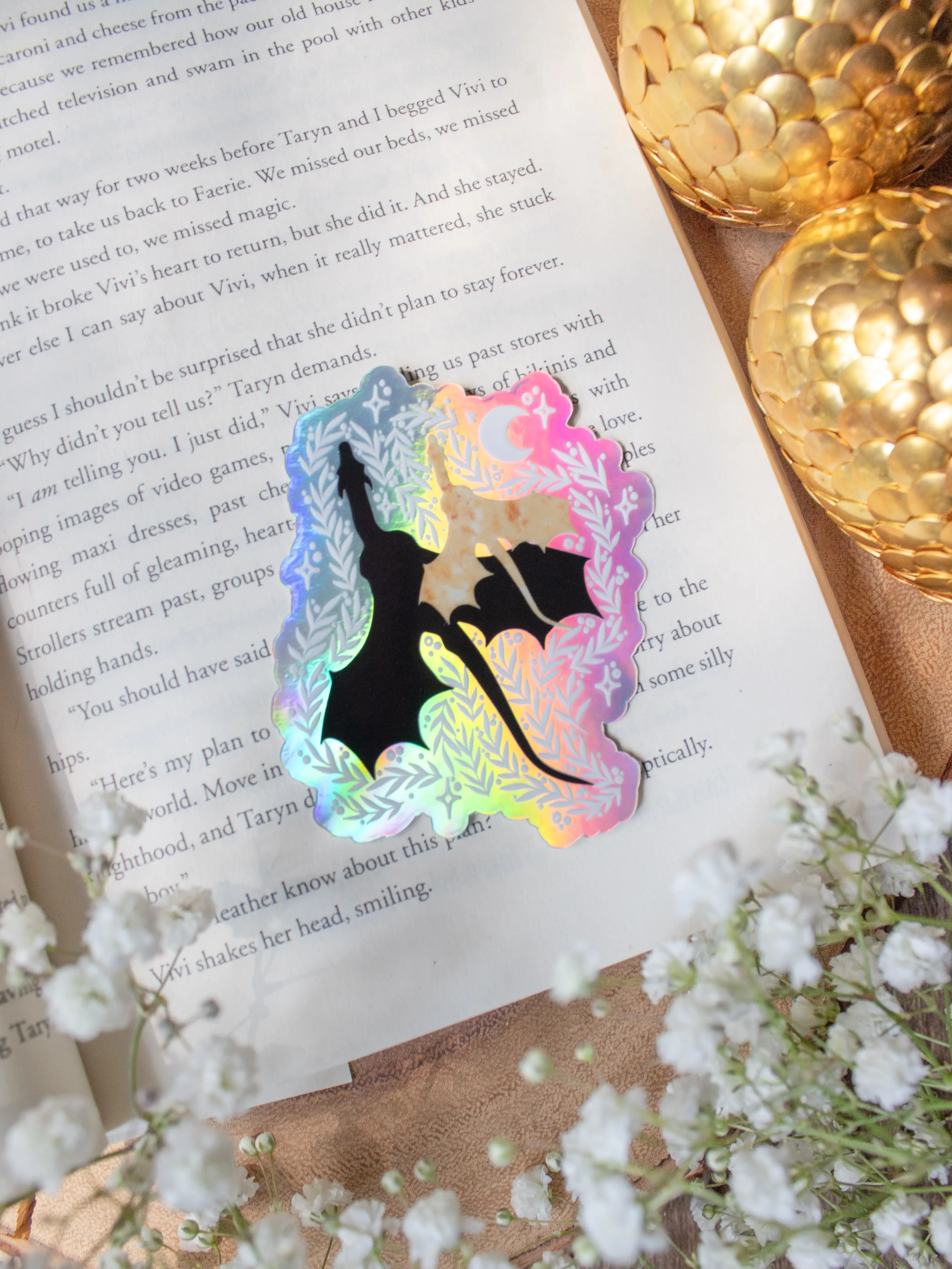 Tairn and Andarana Fourth Wing Vinyl Sticker | Double Trouble