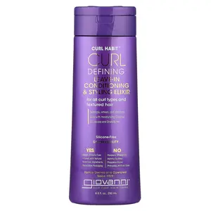 Giovanni Curl Habit™, Curl Defining Leave-In Conditioning & Styling Elixir, For All Curl Types and Textured Hair, 8.5 fl oz (250 ml)