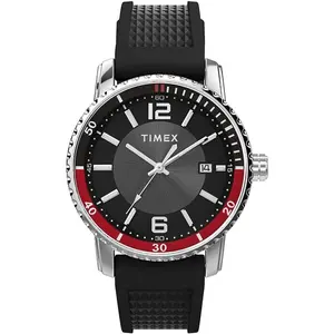 Timex Trend 41mm Black Silicone Strap Mens Watch TW2W60600