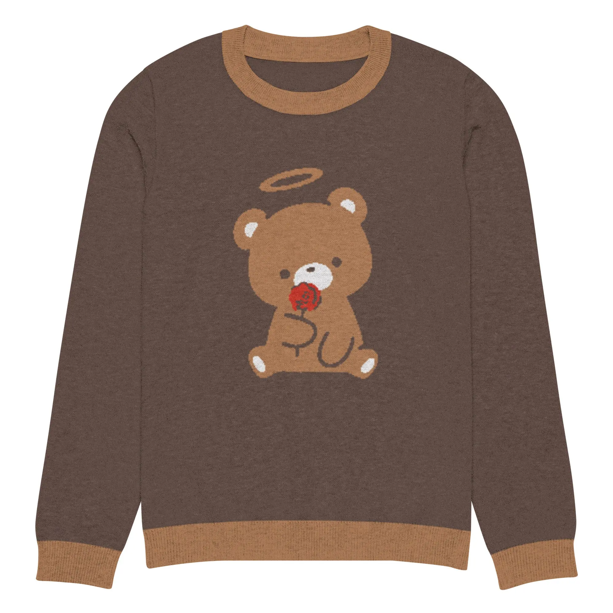 Knitted Goodie Bear Crew Neck Sweater